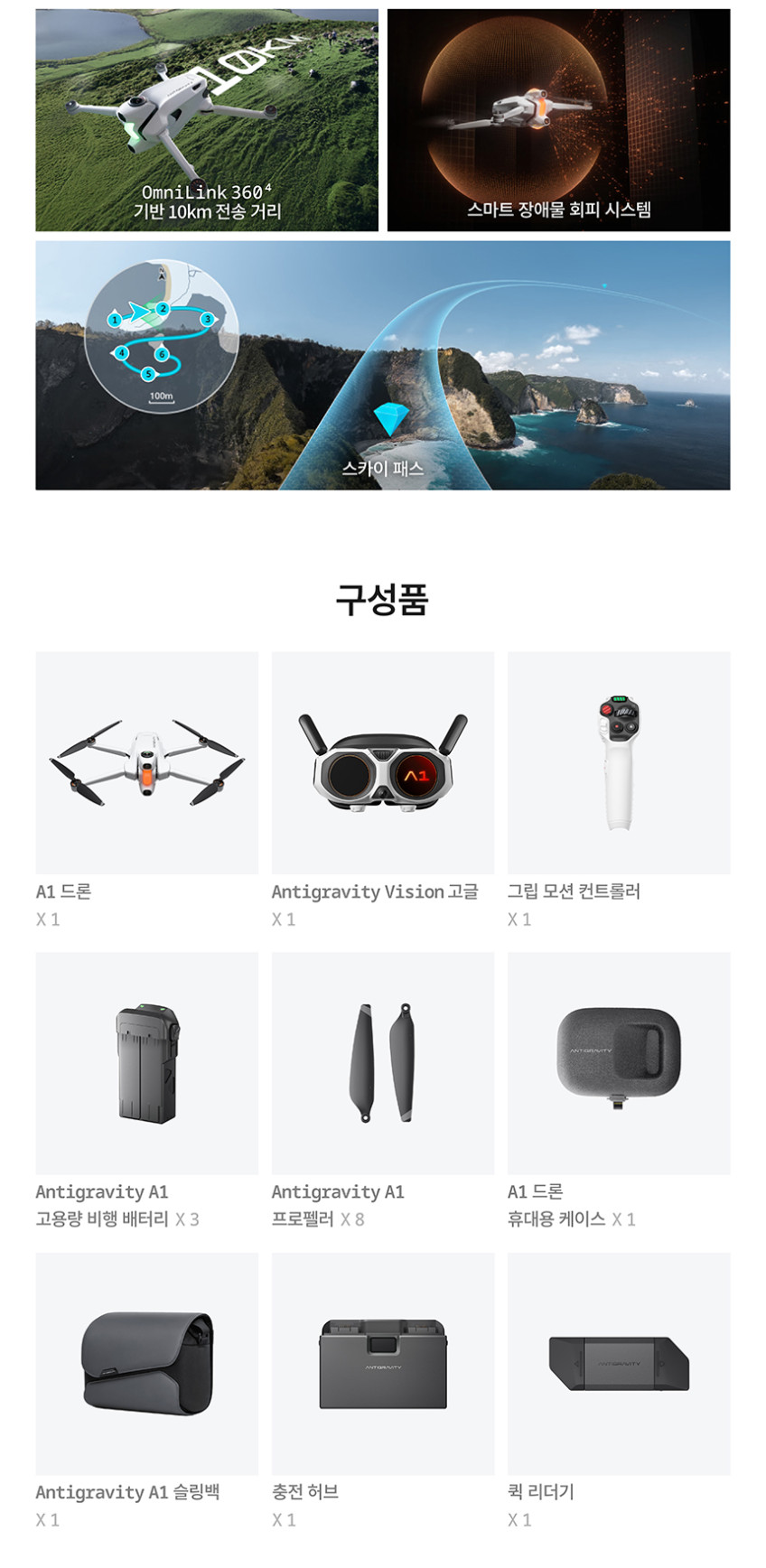안티그래비티 A1 표준 번들