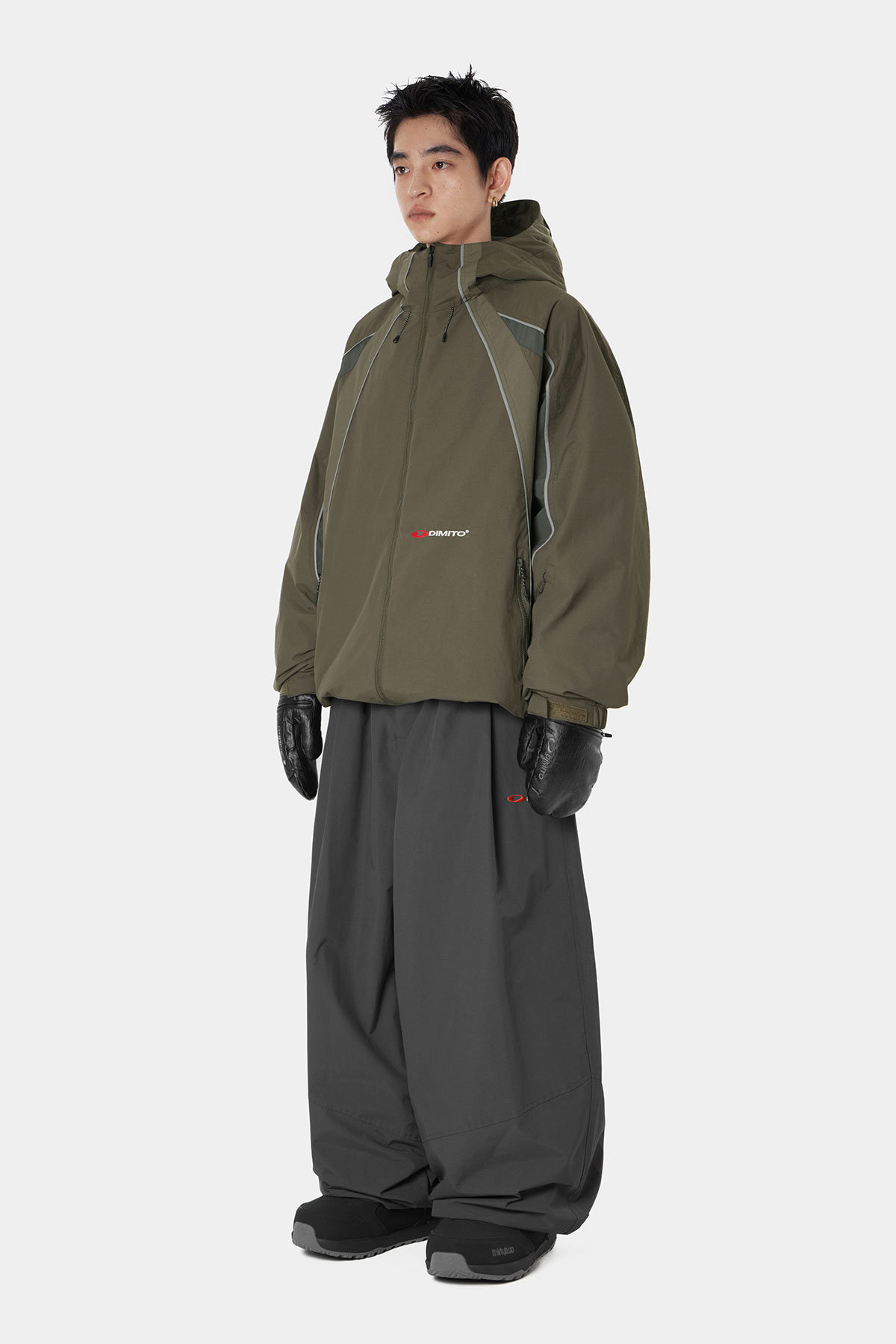 26 AIR FORCE BANDED PANTS (WIDE FIT LV.2) CHARCOAL 2627
