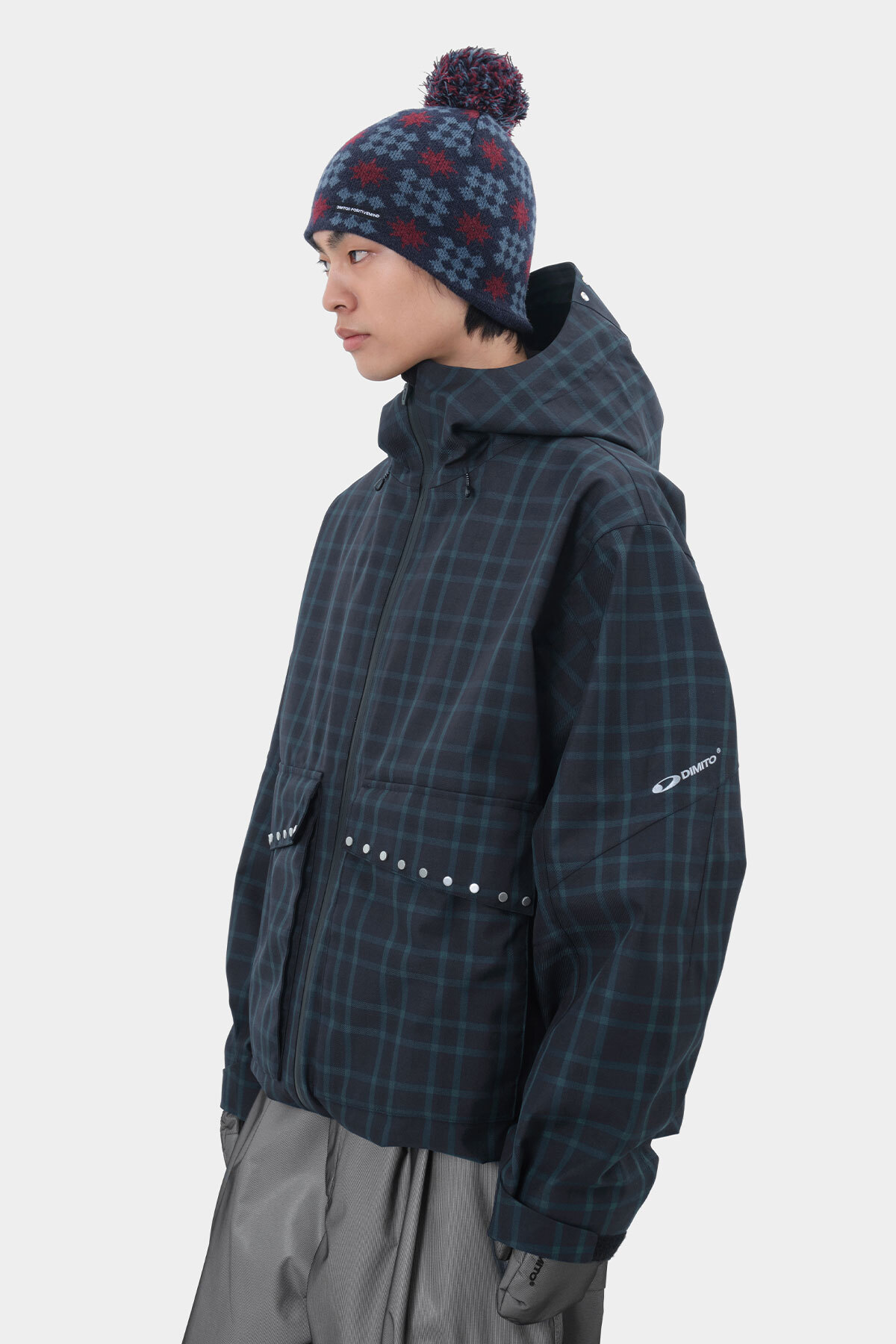 STUD 2L JACKET DEEP CHECK 2627