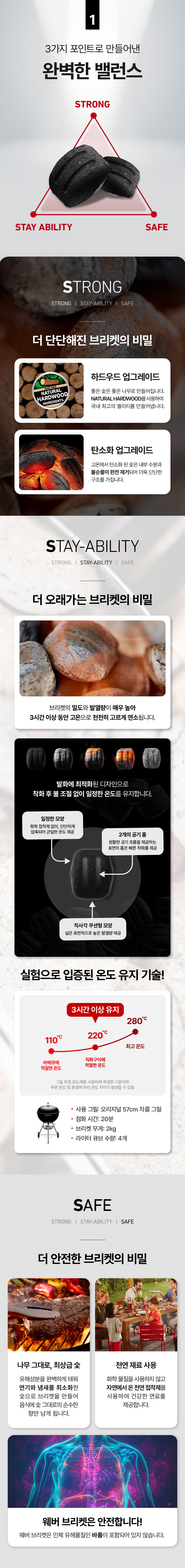차콜 브리켓 2.5kg