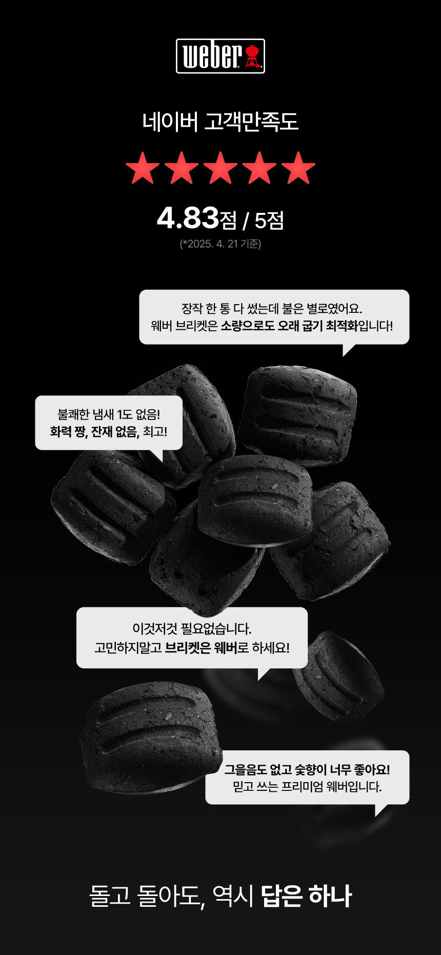 차콜 브리켓 2.5kg