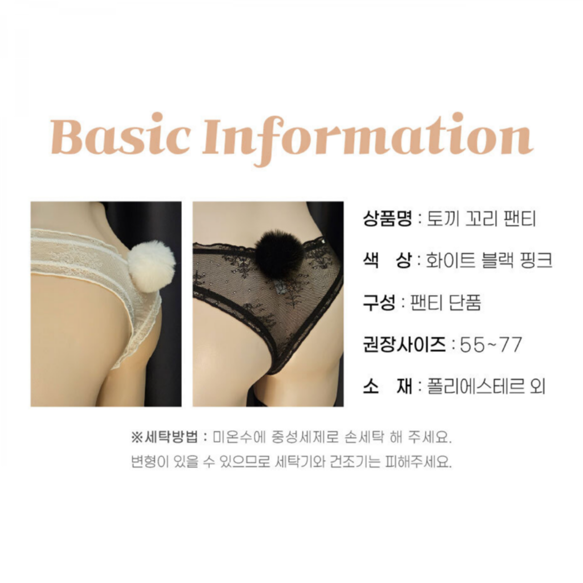 백포인트 시스루 티팬티