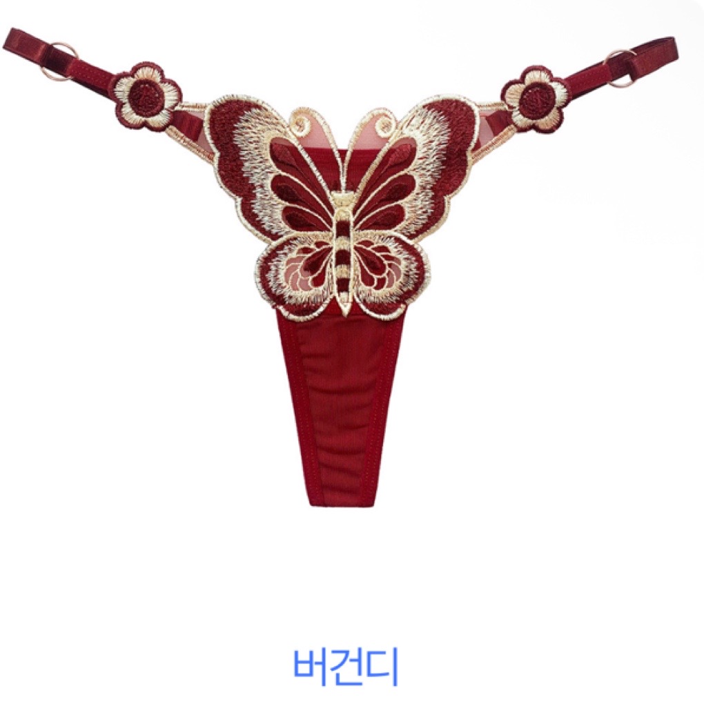 슬림라인 나비 스트링 T팬티