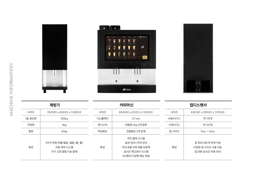 메일빈 M500 무인카페 커피머신 - 2026 신제품
