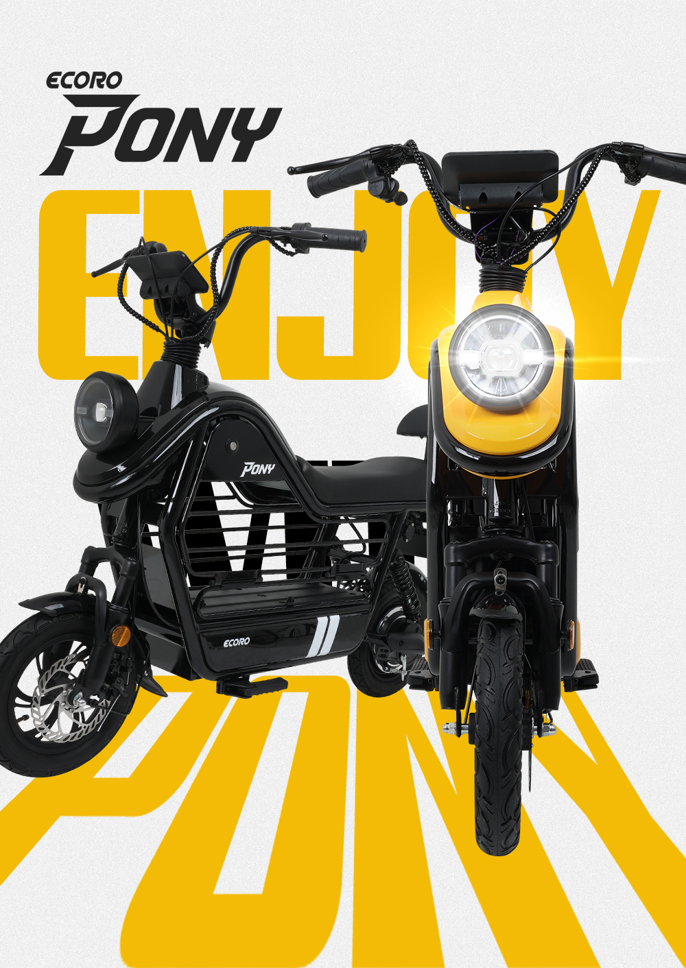 AU테크]에코로 PONY 48V 12.5Ah 전동스쿠터(2개월렌탈료)