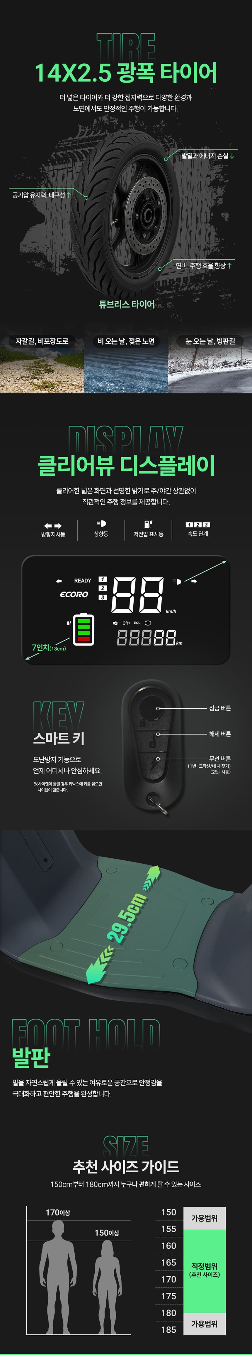AU테크] 에코로 SC350 48V 10.4Ah 전동스쿠터