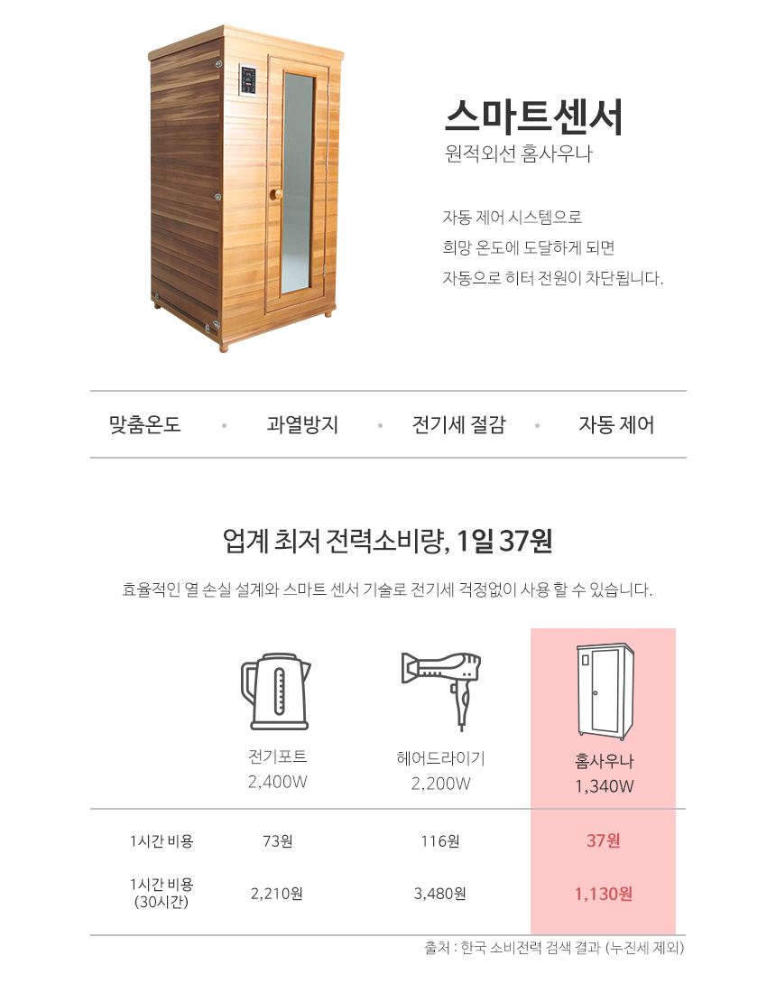 헬스리아] 홈사우나 GS-01(36개월)