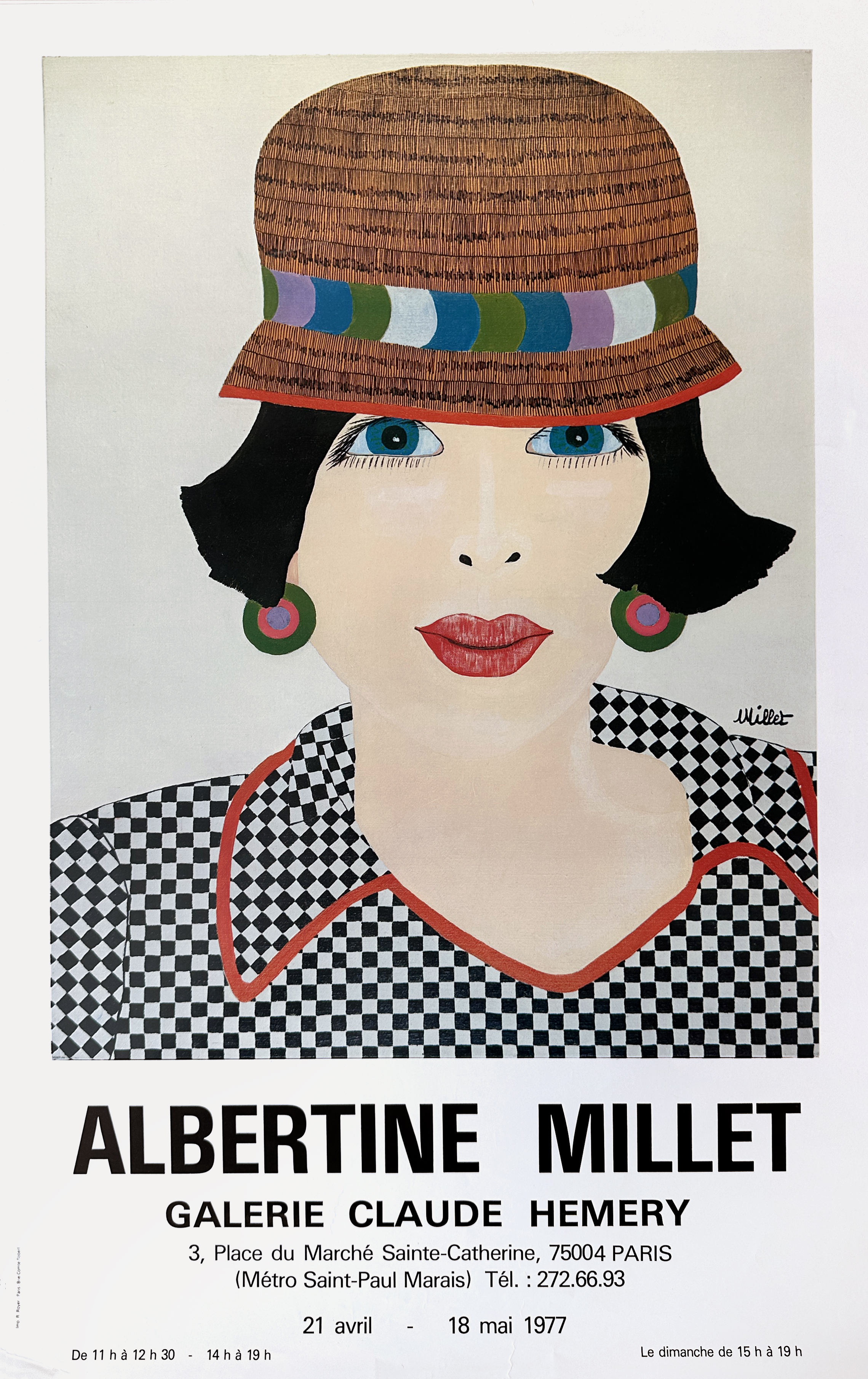 Albertine Millet, 1977 (액자 포함)