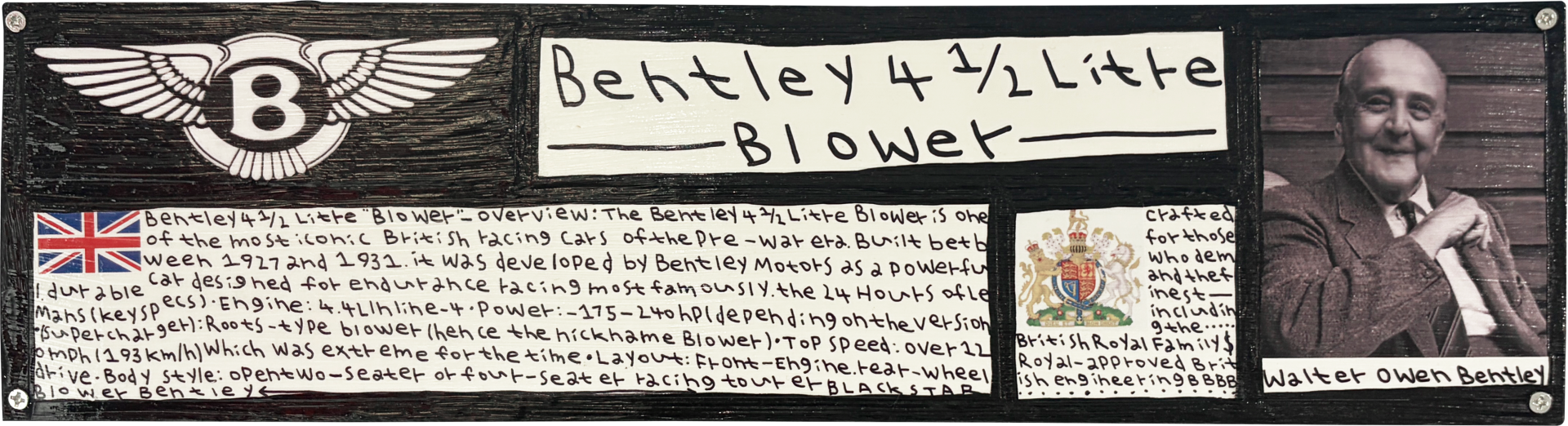 블랙스타 BLACKSTAR - Bentley 4½ Litre 'Blower
