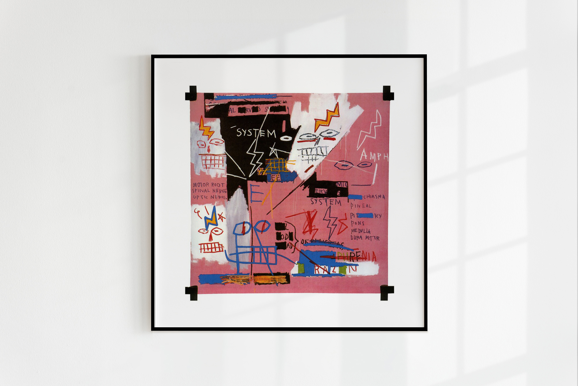 장 미셸 바스키아 Jean Michel Basquiat - Six Fifty, 1982 (액자포함)