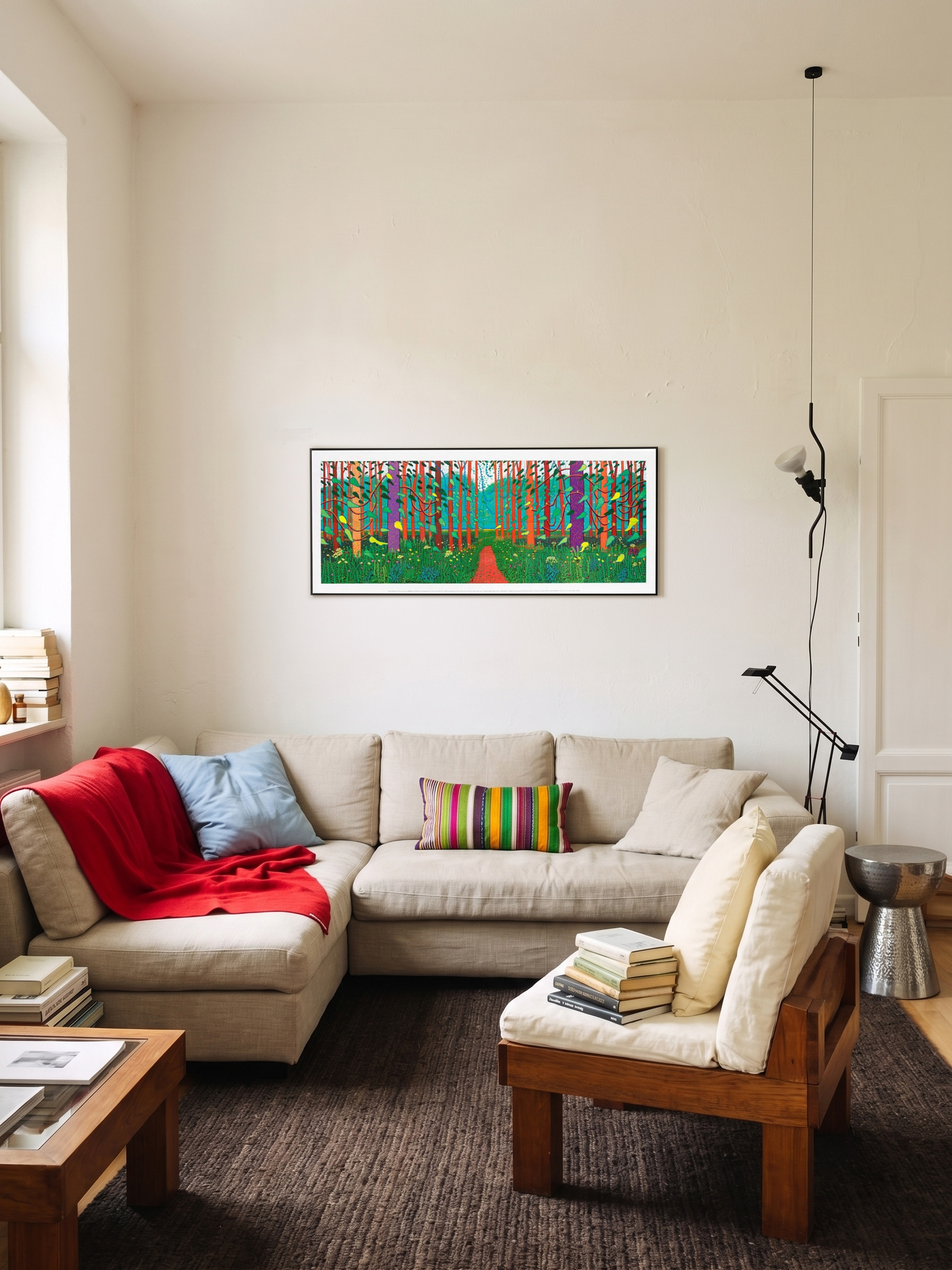 데이비드 호크니 David Hockney - Arrival Of Spring (액자 포함)