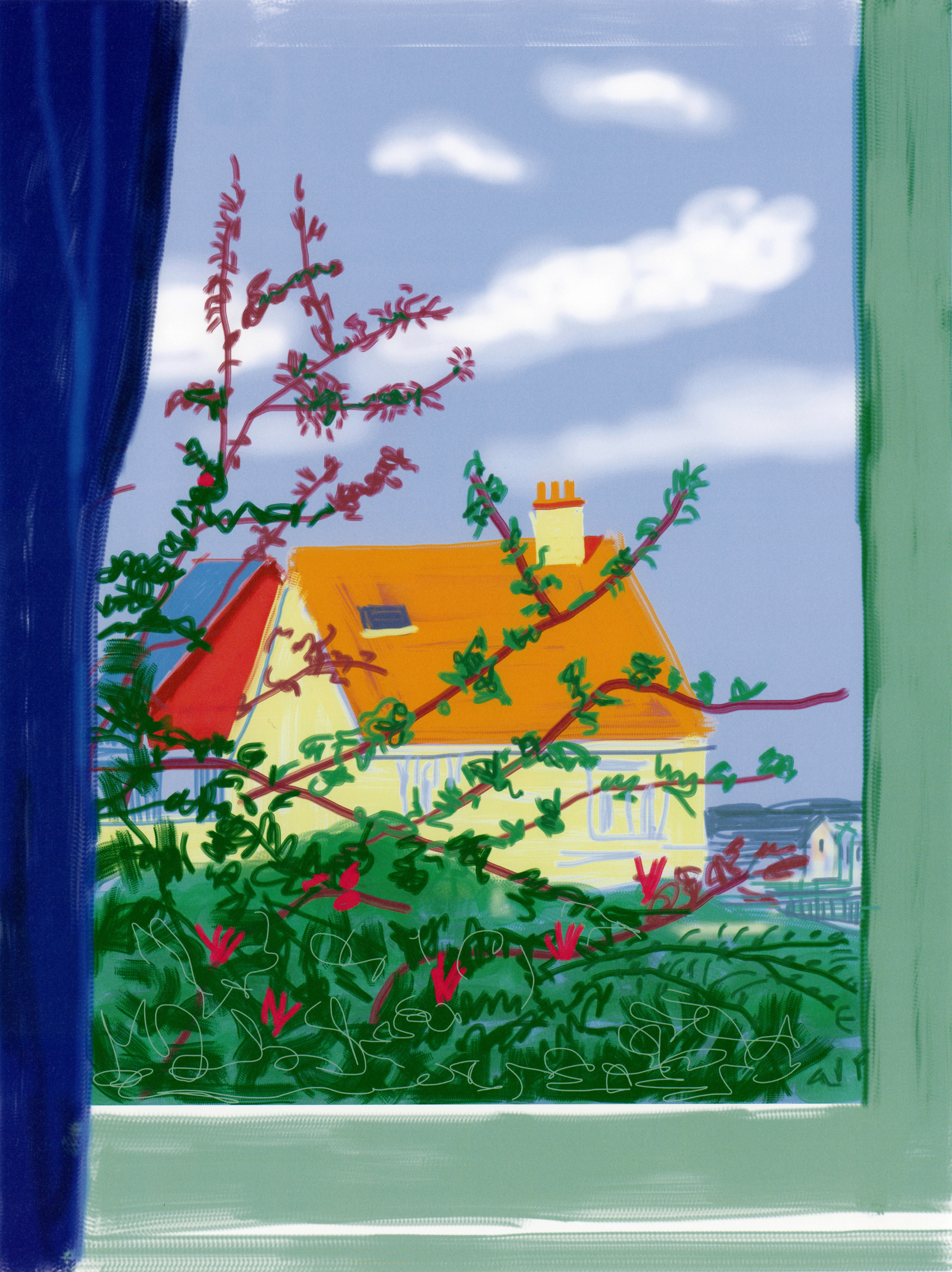 데이비드 호크니 David Hockney - My Window No.772