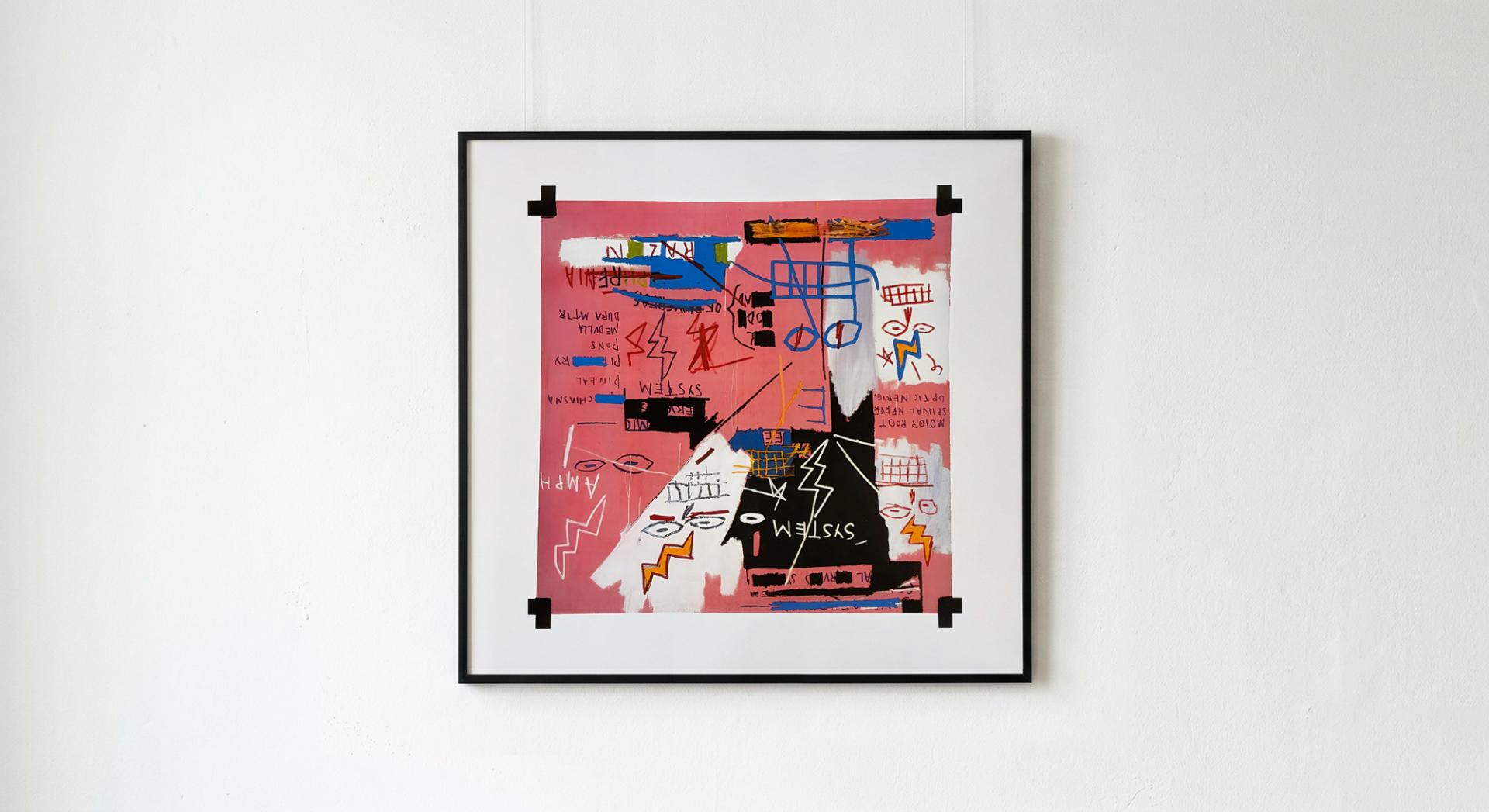 [b급]장 미셸 바스키아 Jean Michel Basquiat - Six Fifty, 1982 (액자포함)