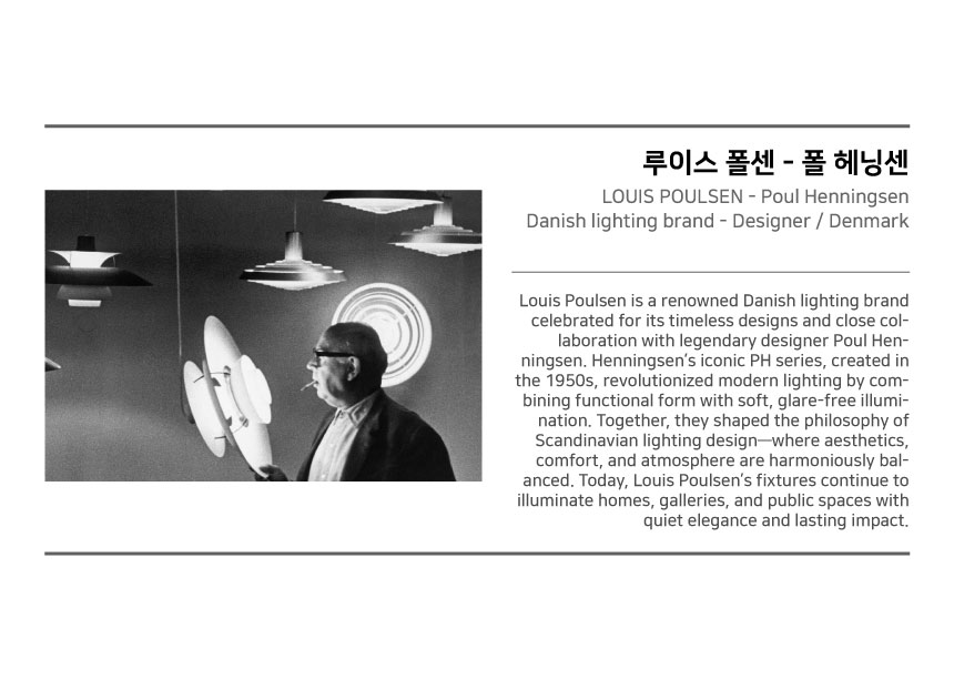 루이스 폴센 LOUIS POULSEN PH LAMP, RED (액자 포함)