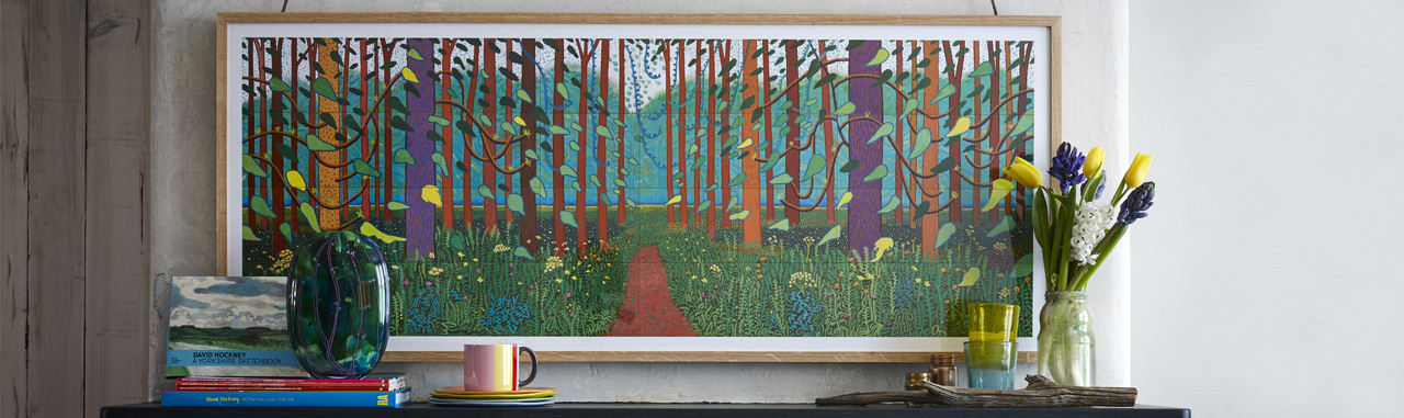 데이비드 호크니 David Hockney - Arrival Of Spring (액자 포함)