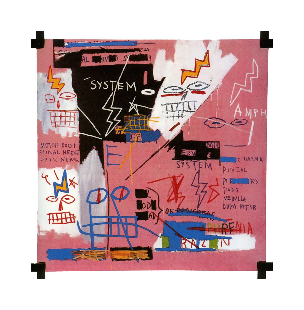 장 미셸 바스키아 Jean Michel Basquiat - Six Fifty, 1982 (액자포함)