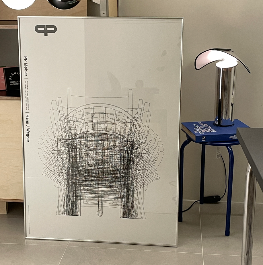 한스 웨그너 Hans J. Wegner - White overlay (액자 포함)