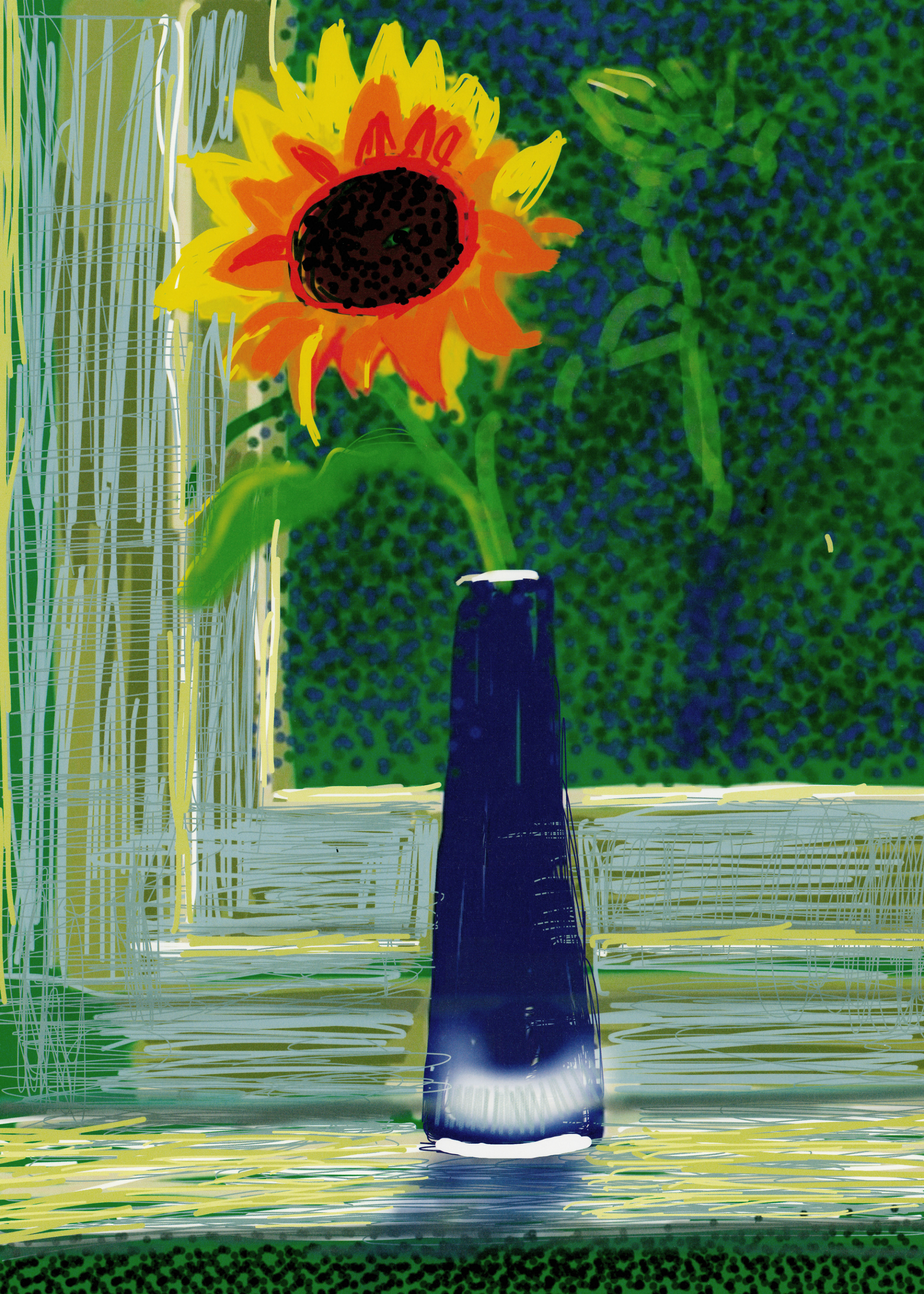 데이비드 호크니 David Hockney - My Window No.578