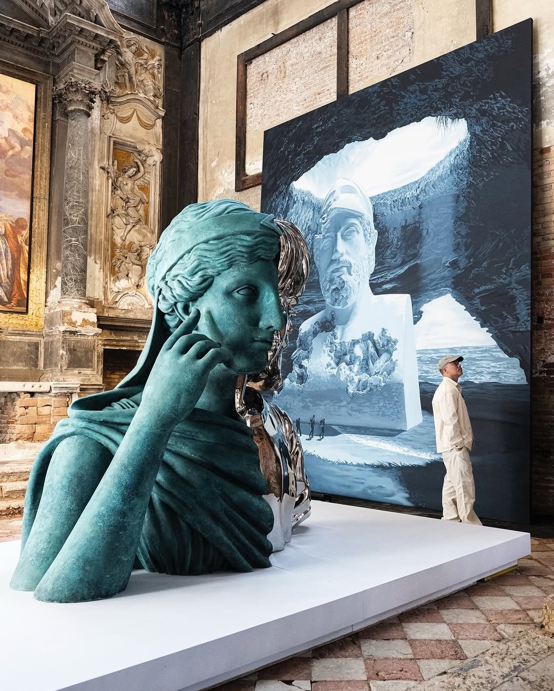다니엘 아샴 Daniel Arsham - Amalgamized Bust of Melpomene, 2023 (액자포함)