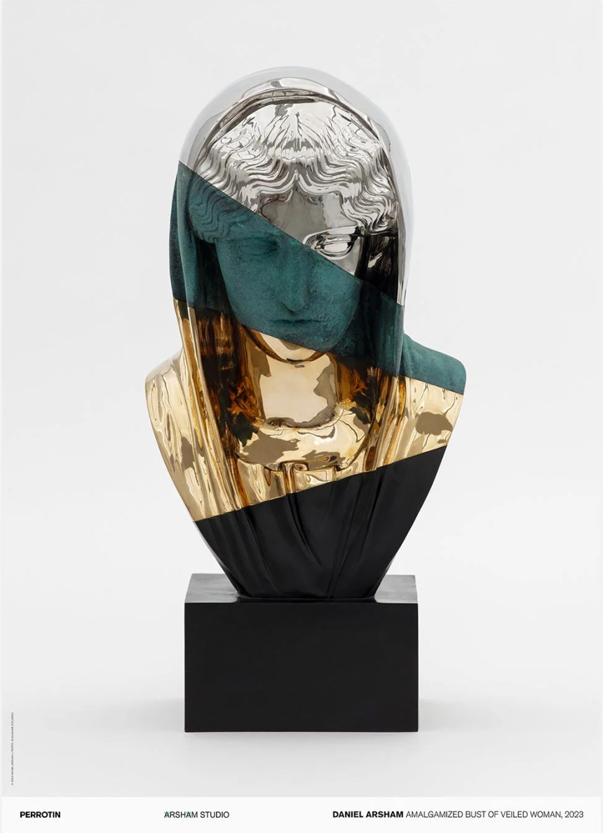 다니엘 아샴 - Amalgamized Bust of Veiled Woman, 2023