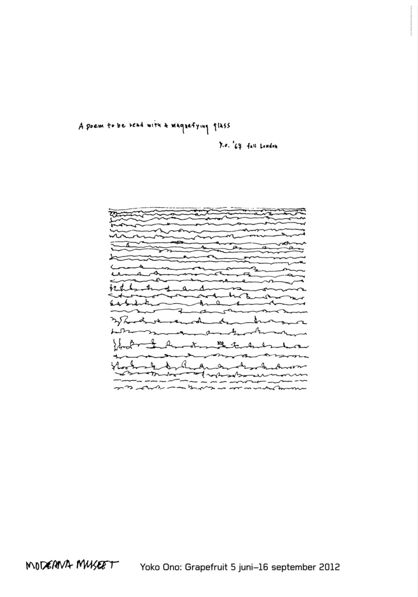 자리스튜디오 요코 오노 -A poem to be read with a magnifying glass (액자포함)