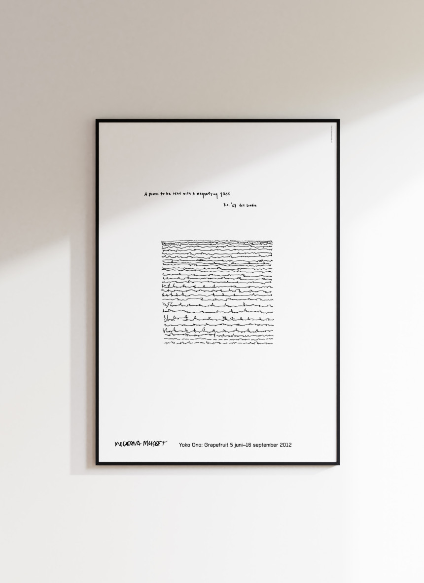 자리스튜디오 요코 오노 -A poem to be read with a magnifying glass (액자포함)