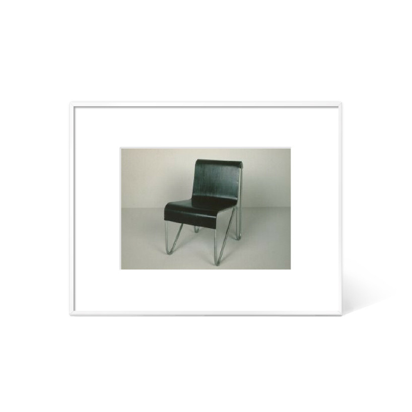 게리트 리트벨트 Gerrit Rietveld - Bracket chair (액자포함)