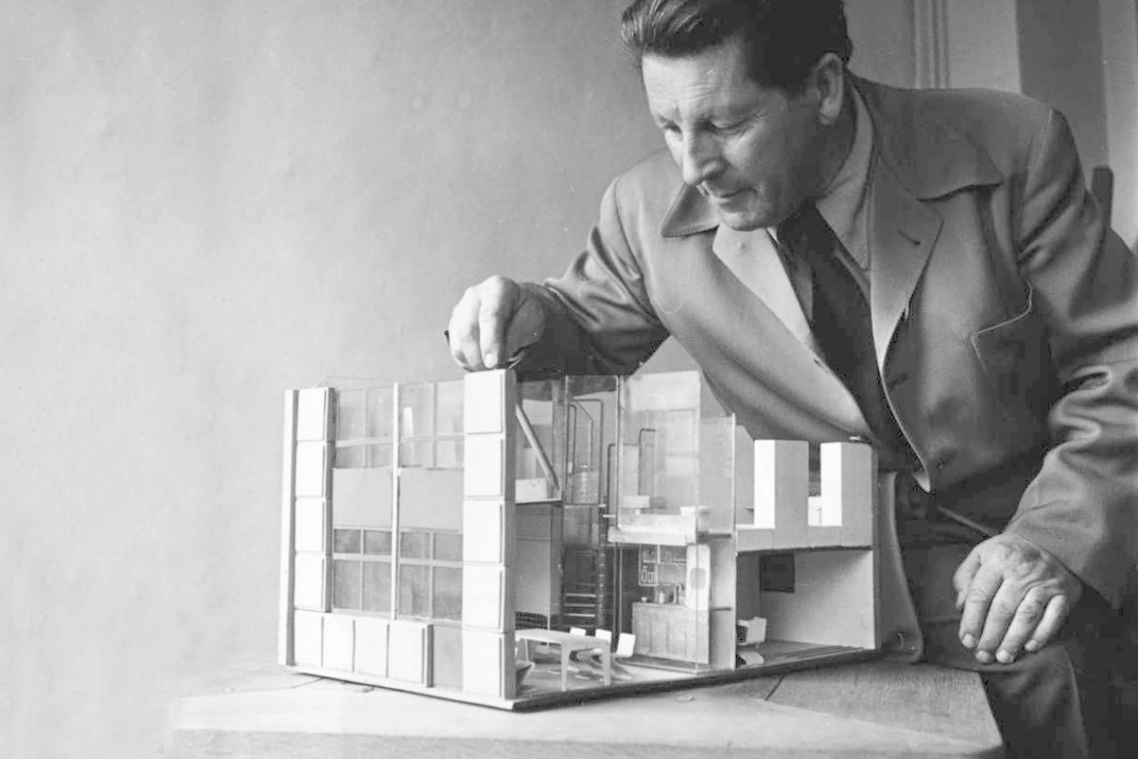 게리트 리트벨트 Gerrit Rietveld - Berlin Chair (액자포함)