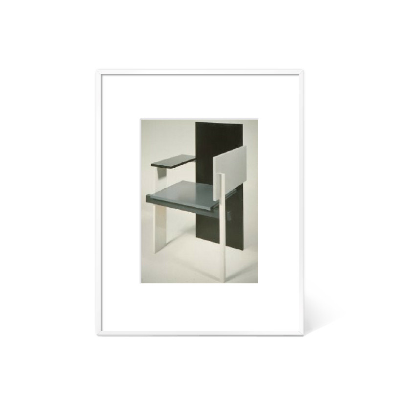 게리트 리트벨트 Gerrit Rietveld - Berlin Chair (액자포함)