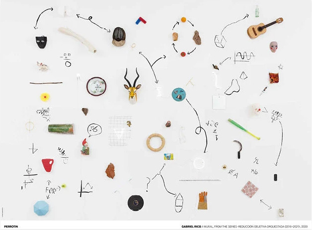 자리 스튜디오 가브리엘 리코 II Mural, from the series –Reducción objetiva orquestada (2016 - 2021)– (액자포함)