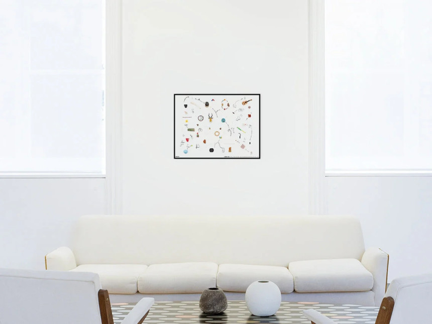 자리 스튜디오 가브리엘 리코 II Mural, from the series –Reducción objetiva orquestada (2016 - 2021)– (액자포함)