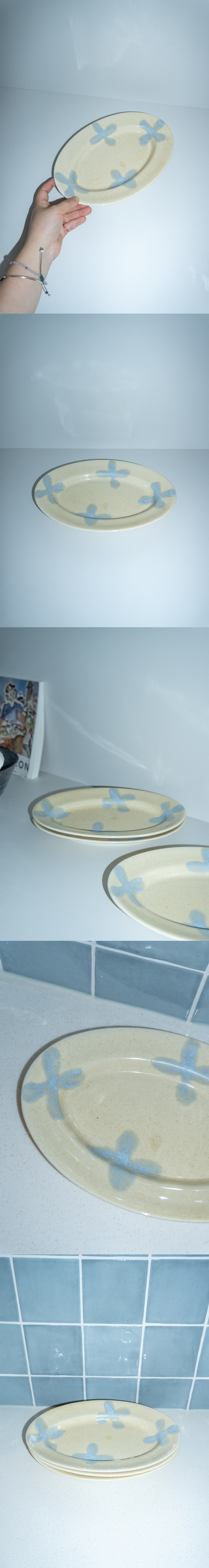 posy - oval plate