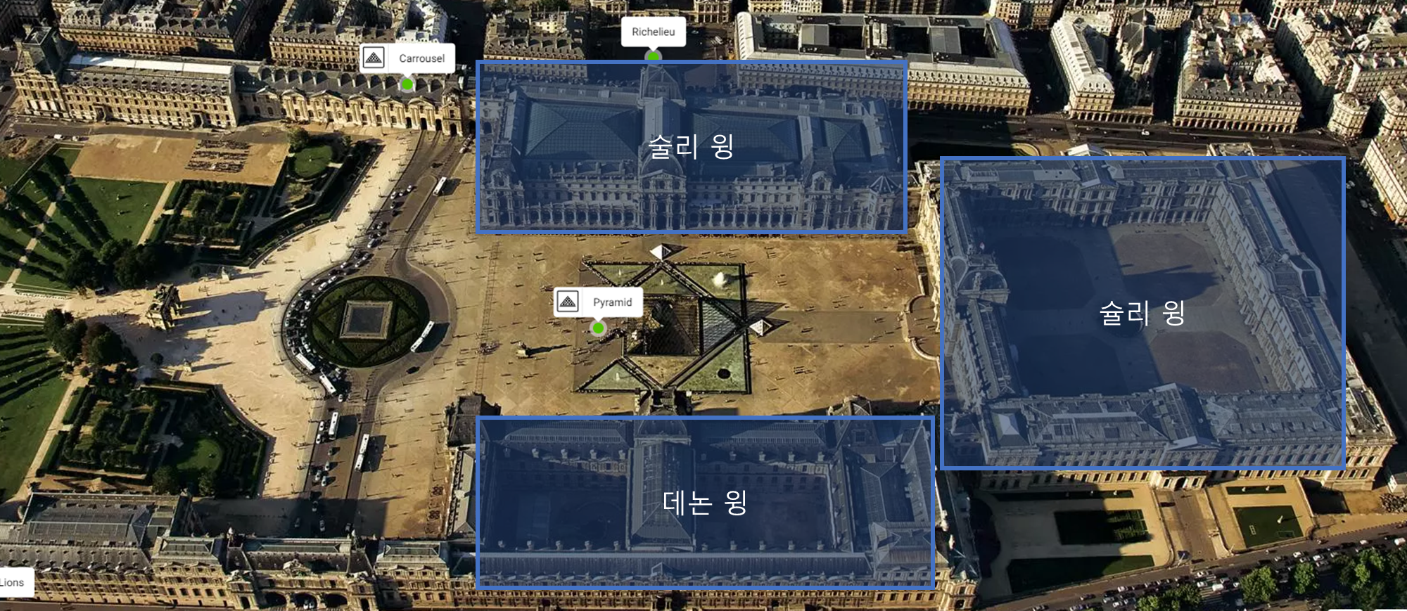 루브르 박물관 지도
