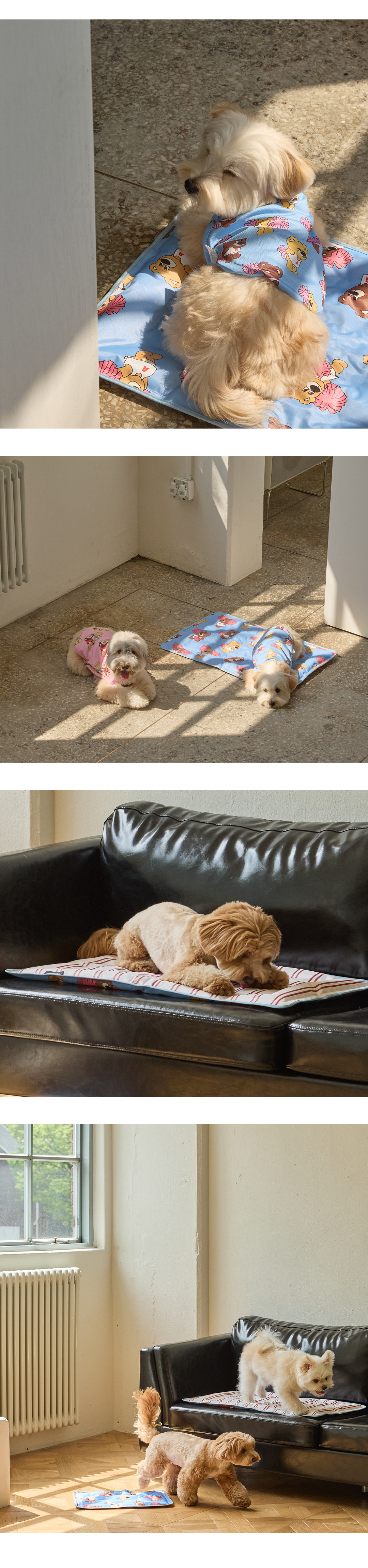 조이베어 스트라이프 양면 쿨매트