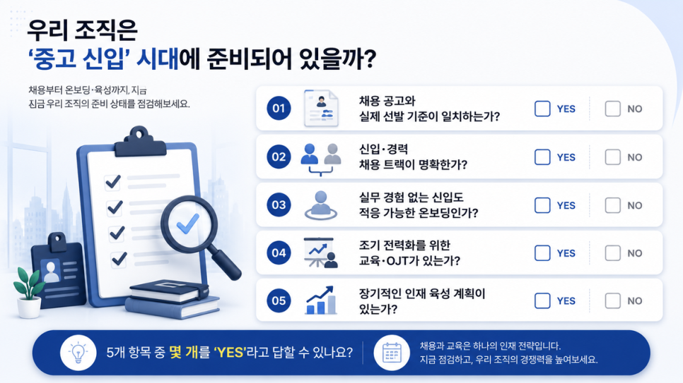 우리 조직은 준비되어 있을까? HR 체크리스트