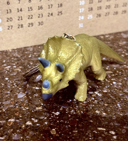 ANIMAL KEYRING(TRICERATOPS)_AUS