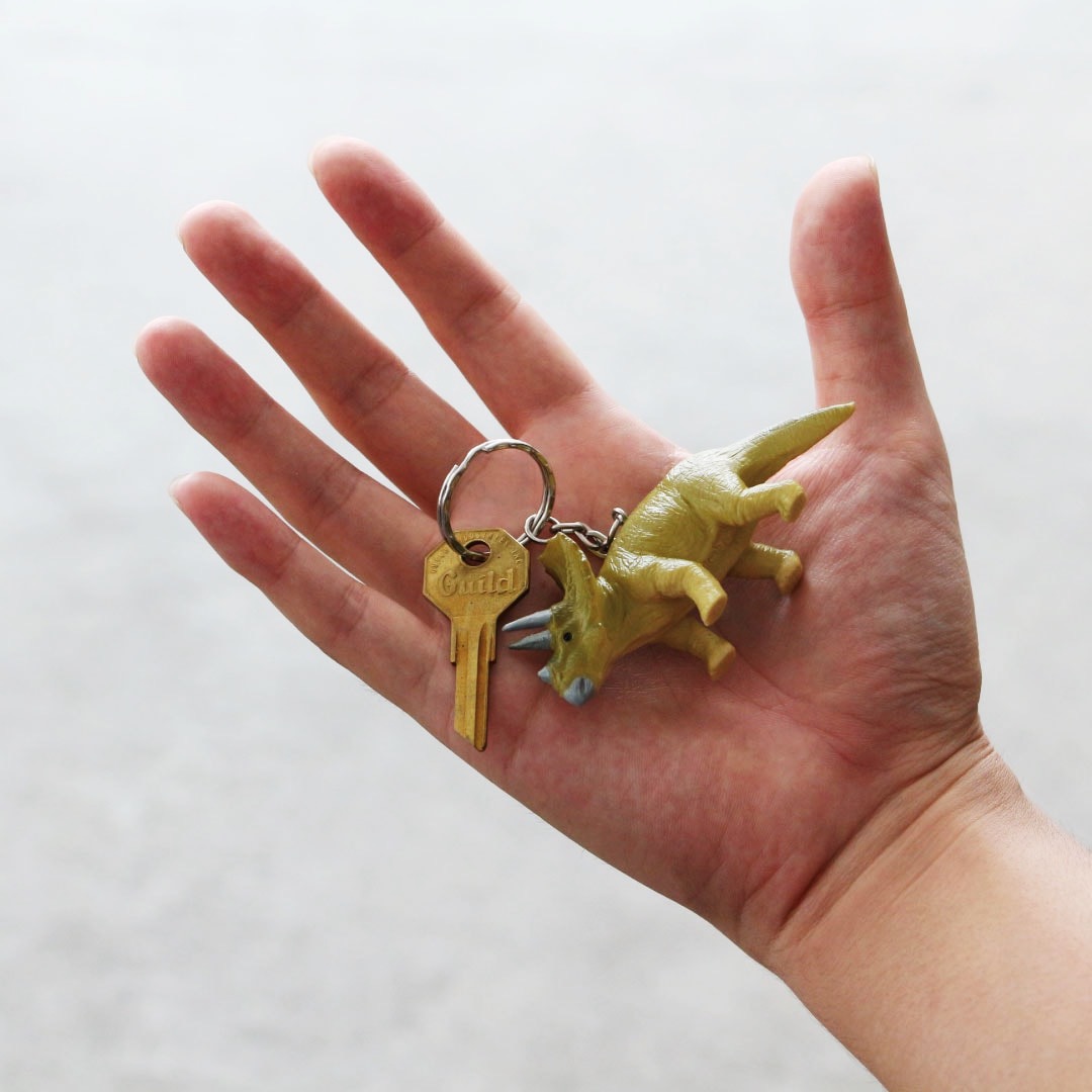 ANIMAL KEYRING(TRICERATOPS)_AUS