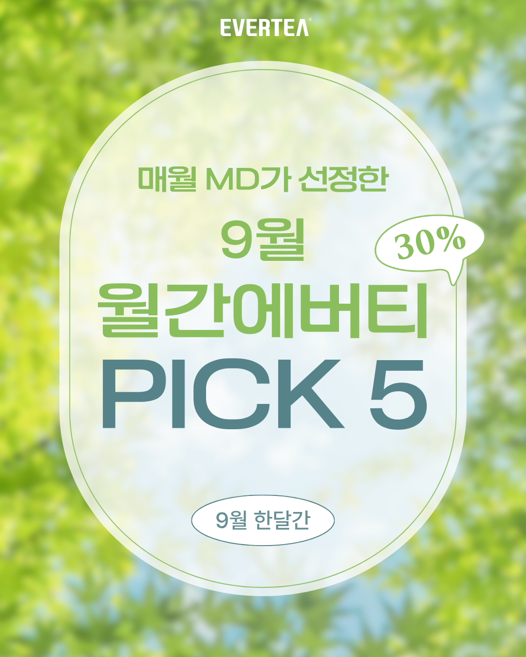 [8월💦월간에버티] PICK 5