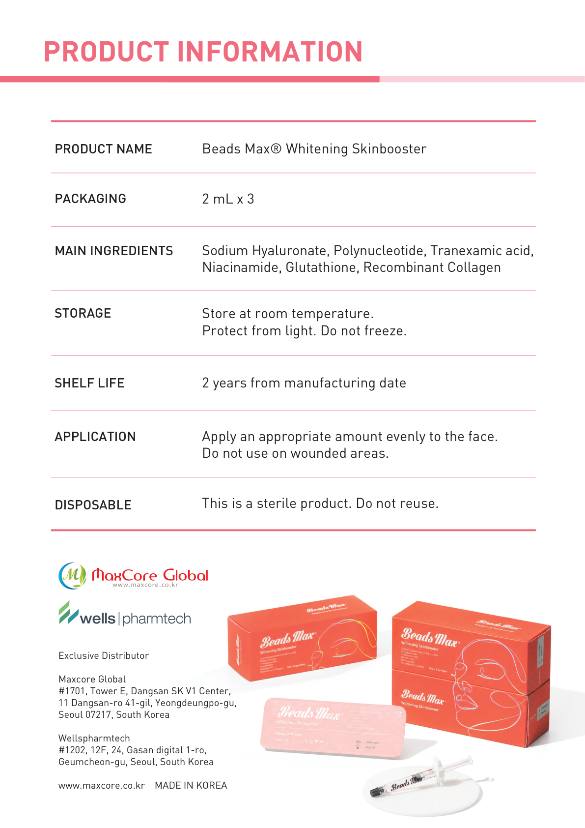 BeadsMax Whitening Skinbooster