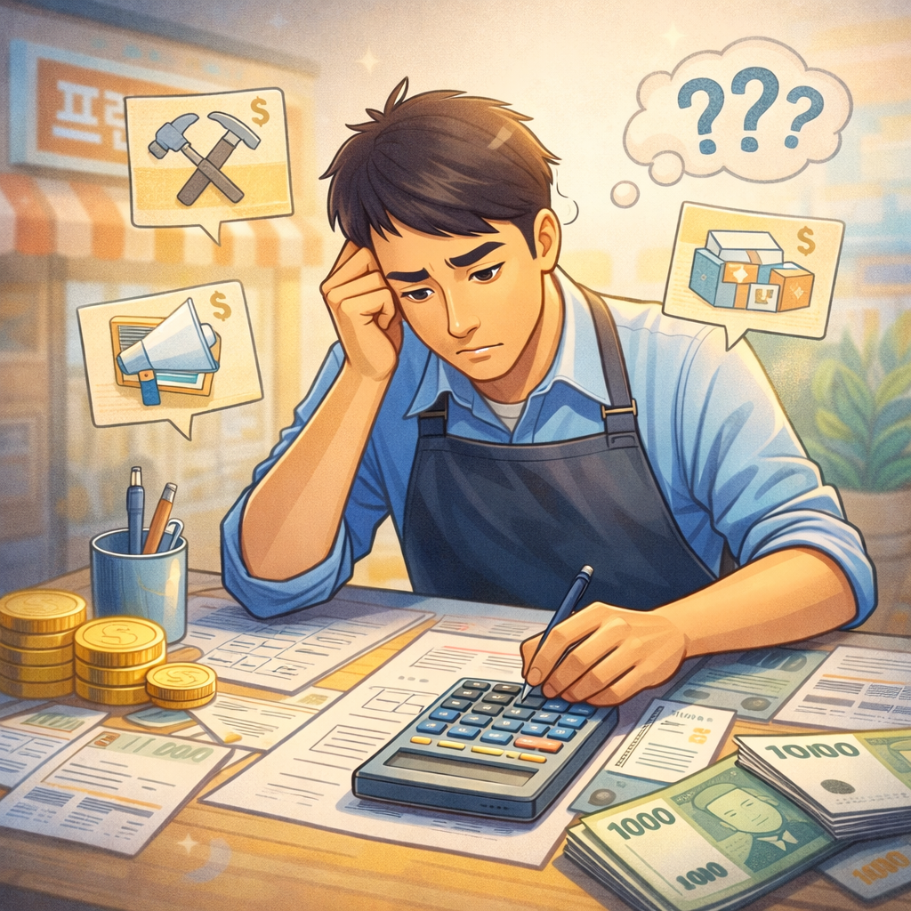 프랜차이즈 정보공개서 안 나오는 비용_고민.png