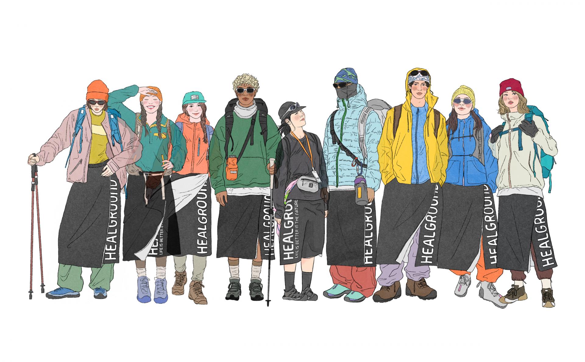 오늘도 나오길 잘했어 멀티 레인스커트