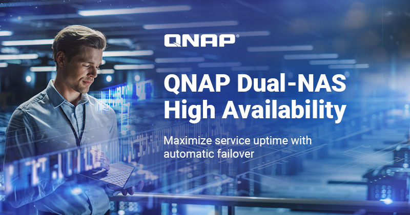 QNAP, 지속적인 비즈니스 운영을 위한 듀얼 NAS 고가용성 솔루션 공식 출시
