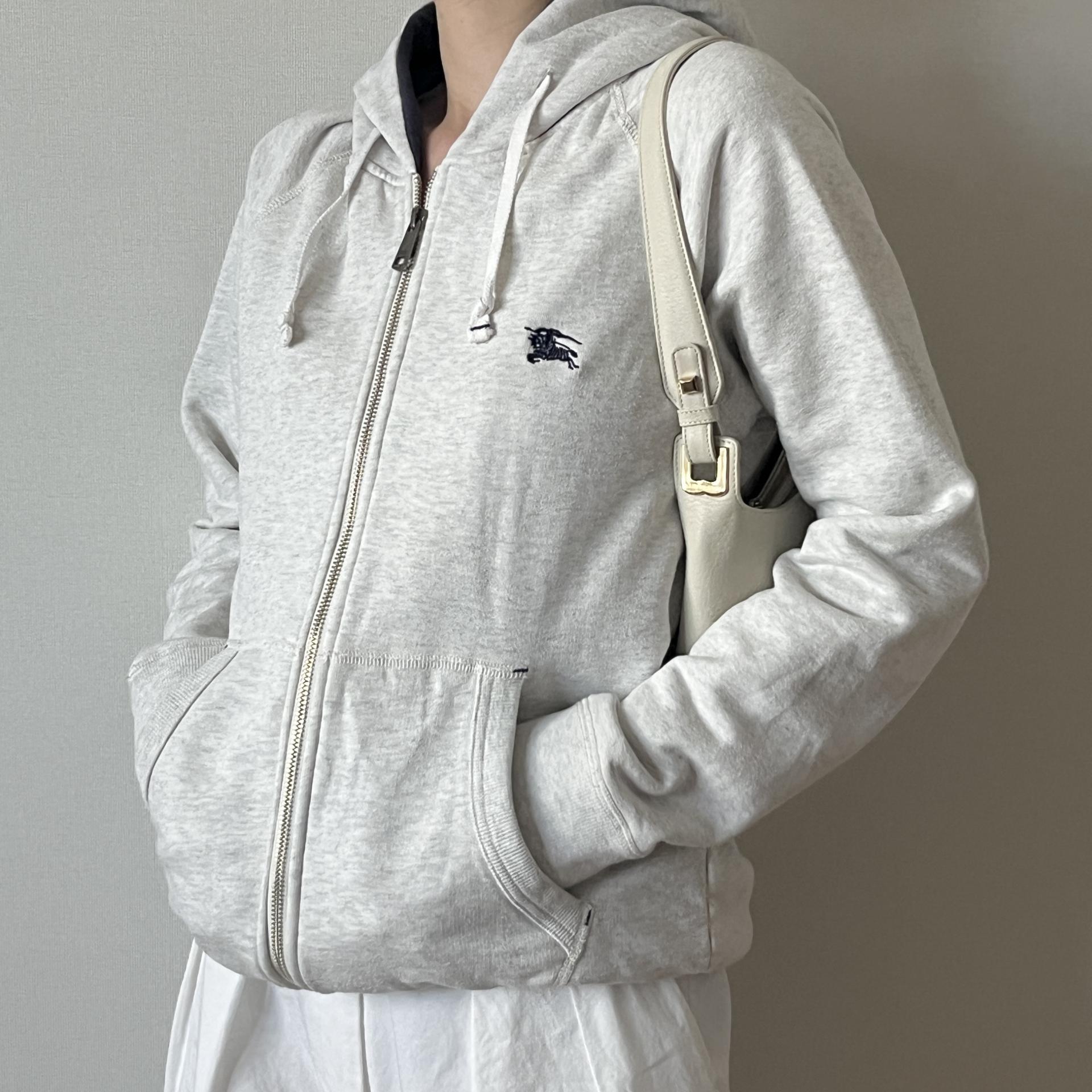 [ WOMAN ] Burberry Black Label Hoodie Zip-Up