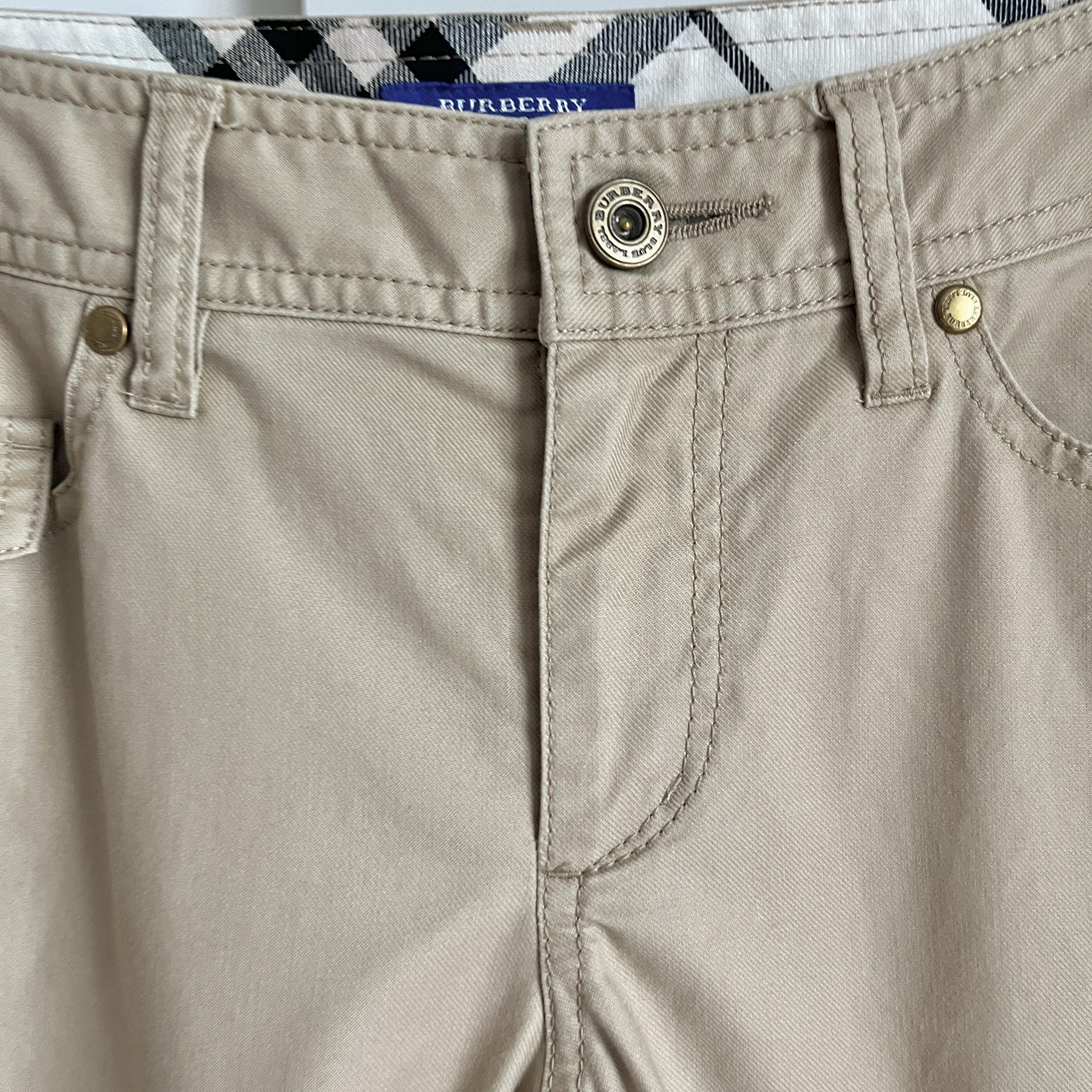 [ WOMAN ] BURBERRY Blue Label Nova Check Rolled-Up Capri Pants