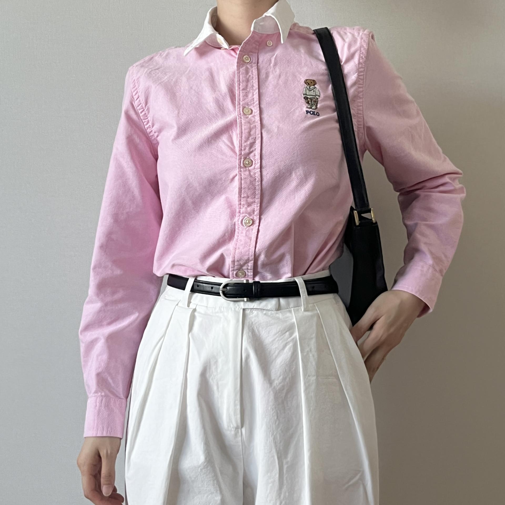 [ WOMAN ] Polo Ralph Lauren Bear cotton 100% Shirt