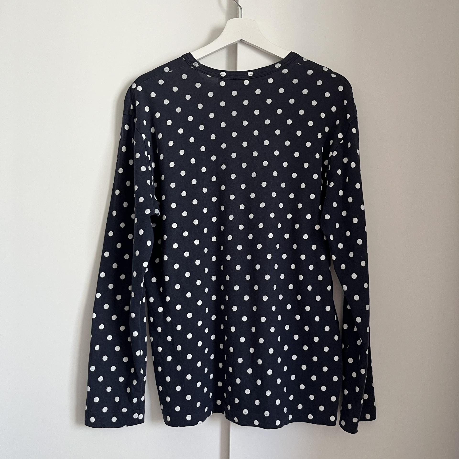 [ WOMAN ] COMME DES GARCONS PLAY Dot Long Sleeve ( Made in JAPAN)