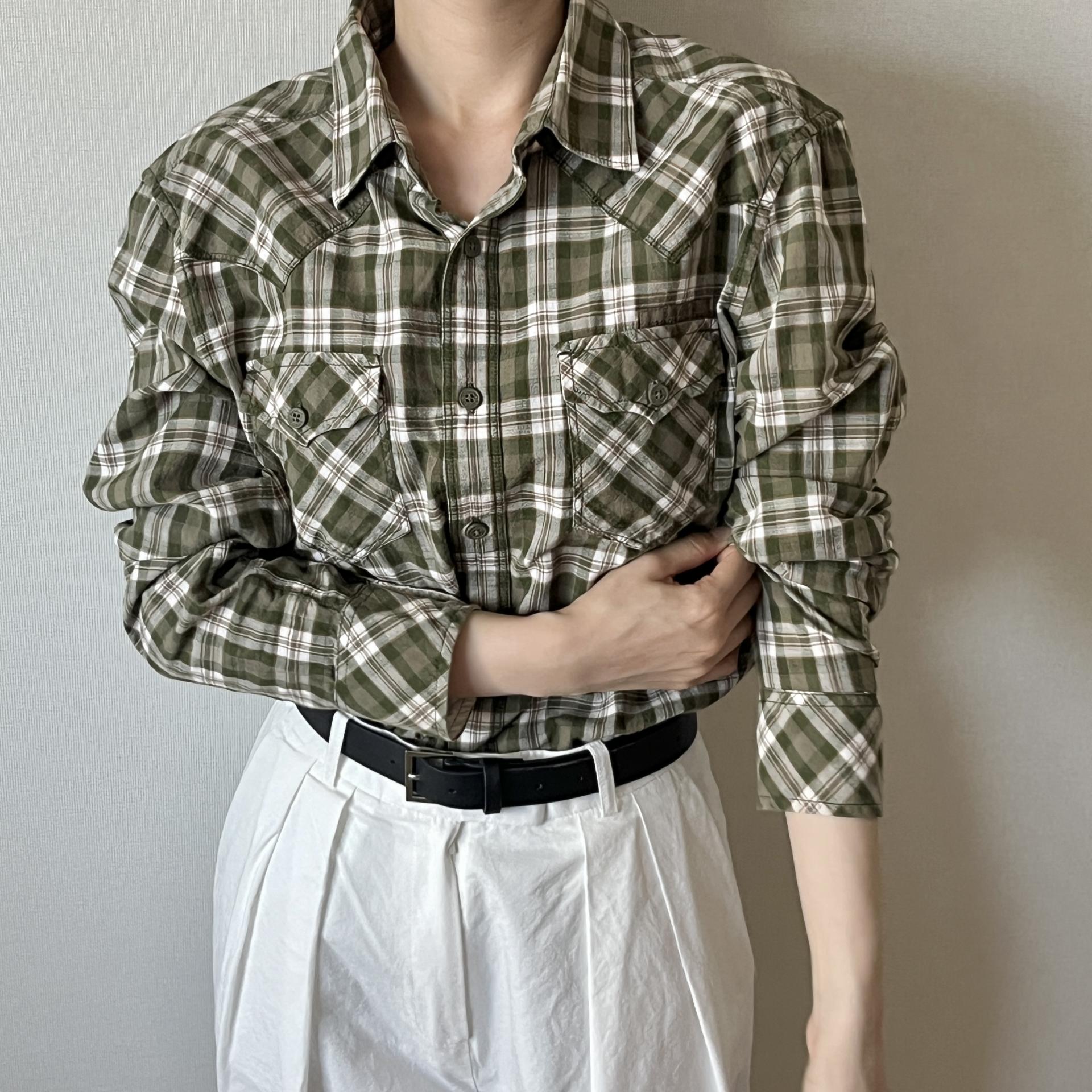 [ WOMAN ] Diesel Western Check Shirt