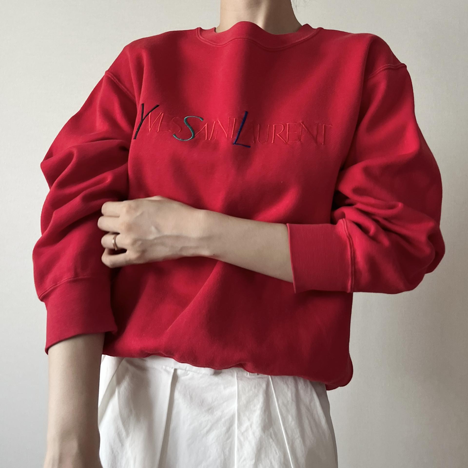[ WOMAN ] Yves Saint Laurent 90s Old School Sweatshirt