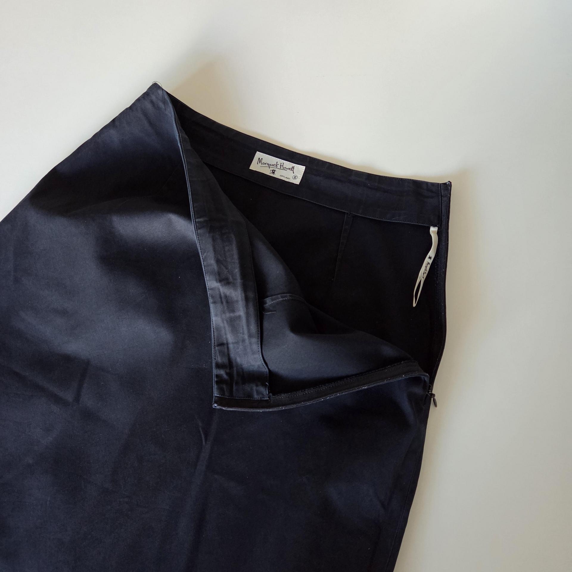 [ WOMAN ] MARGARET HOWELL cotton long skirt ( Made in JAPAN)