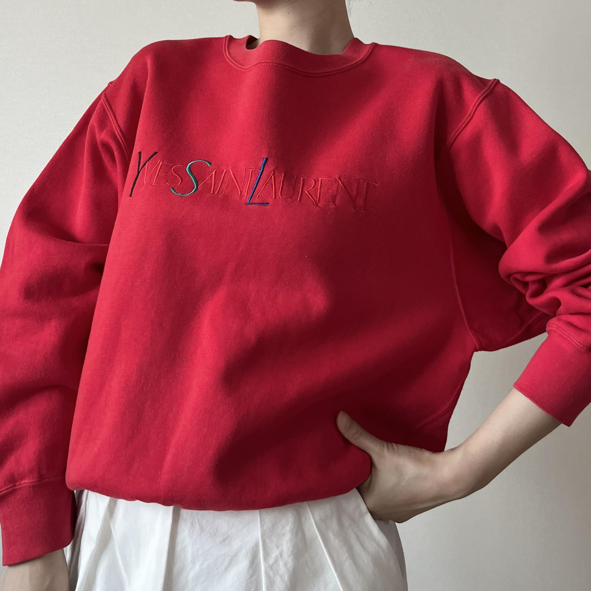 [ WOMAN ] Yves Saint Laurent 90s Old School Sweatshirt